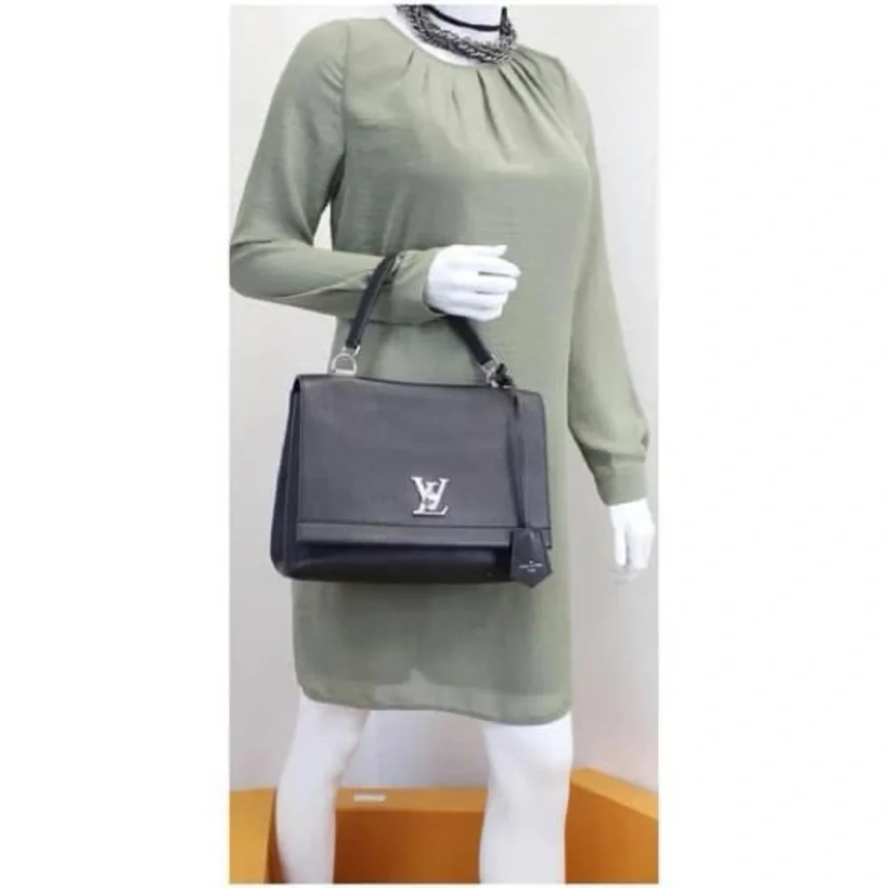 Louis Vuitton Black‎ Calfskin LockMe